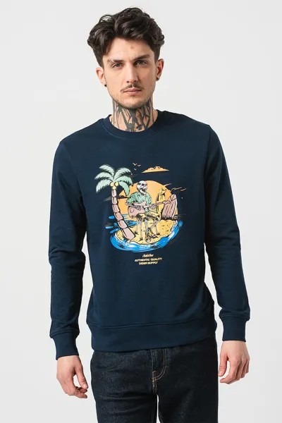 Толстовка с принтом Jack & Jones, оранжевый