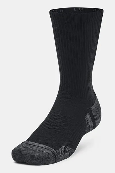 Длинные носки для фитнеса - 3 пары Under Armour, черный