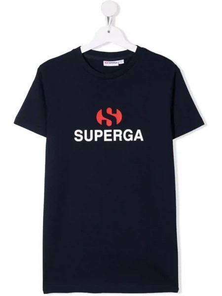 Superga Kids футболка с логотипом