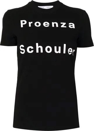 Proenza Schouler White Label футболка с короткими рукавами и логотипом