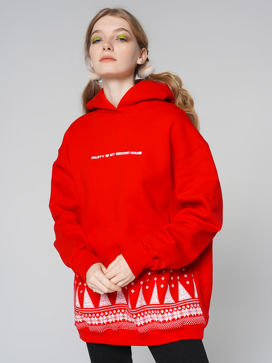 Худи женское ТВОЕ 86932 цв. красный р.XL