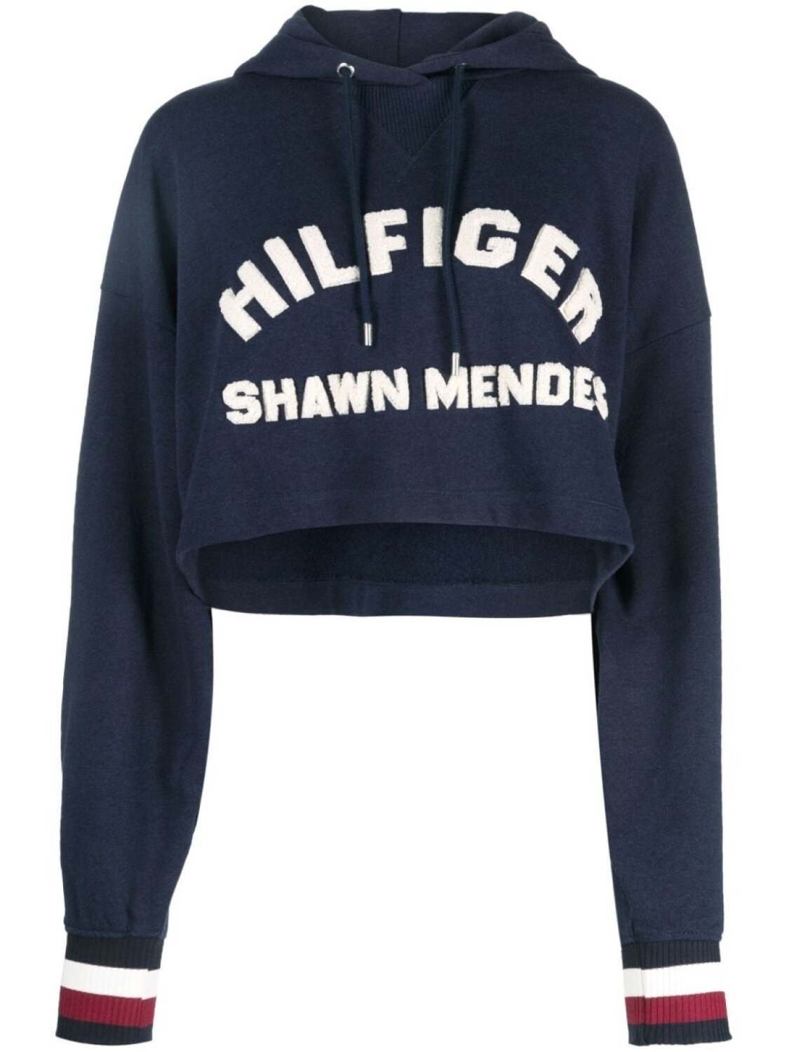 Tommy Hilfiger укороченное худи из коллаборации с Shawn Mendes, синий