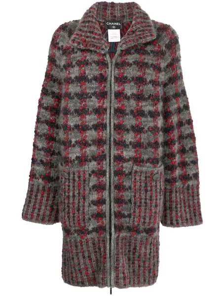 Chanel Pre-Owned вязаное пальто-кардиган 2015-го года