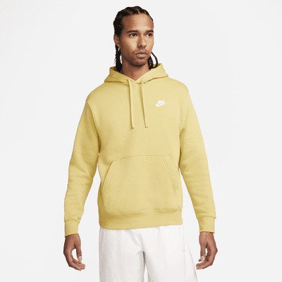 Худи Nike Sportswear Club Fleece Pullover Hoodie, цвет Buff Gold/Buff Gold/White