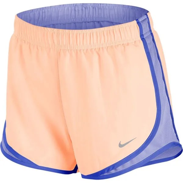 Женские беговые шорты Nike DRI-FIT Tempo кораллового/фиолетового цвета, разные размеры