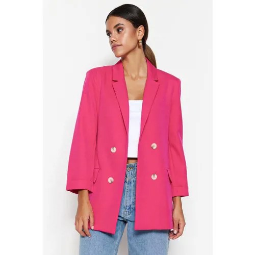 Пиджак TRENDYOL, размер 42, розовый