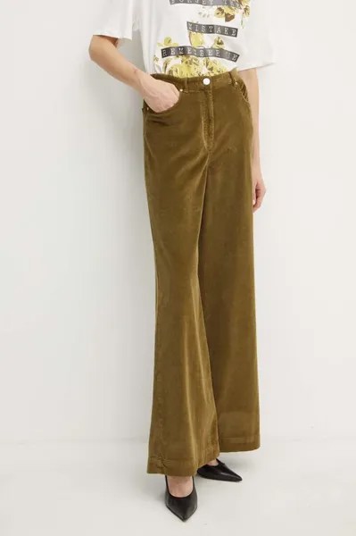 Вельветовые брюки Pinko, зеленый