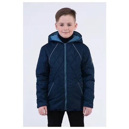 Куртка для мальчика Talvi 82120, размер 140/68, цвет синий/серый