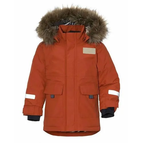 Куртка Didriksons, размер 120, коричневый, оранжевый
