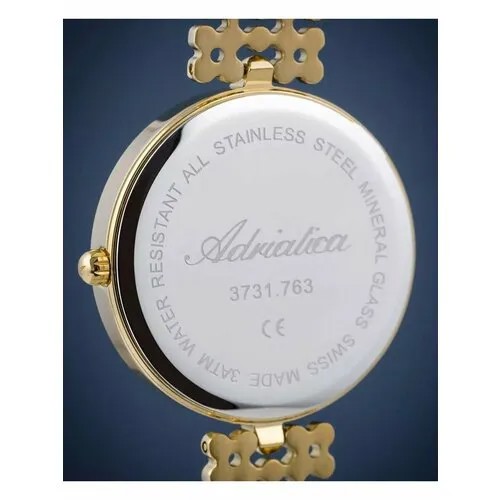 Наручные часы Adriatica Essence Часы наручные женские Adriatica A3731.114SQ Гарантия 2 Года, золотой