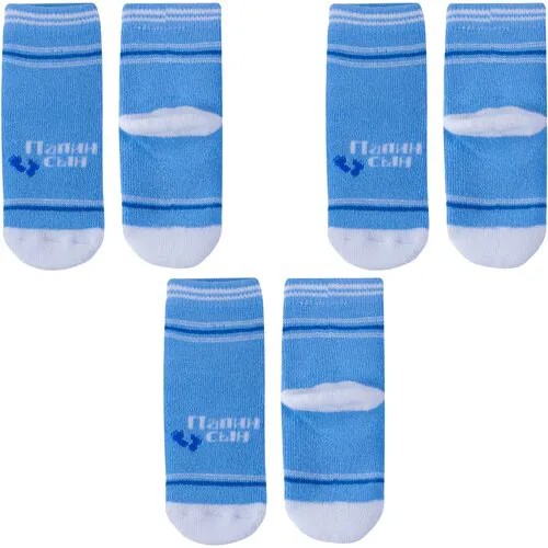 Носки Смоленская Чулочная Фабрика 3 пары, размер 7-8, синий