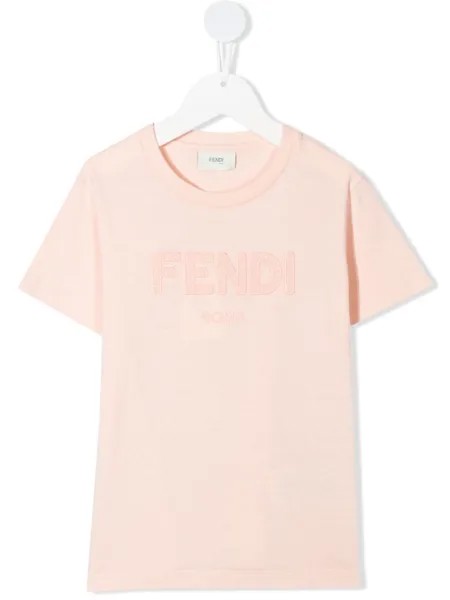 Fendi Kids футболка с логотипом