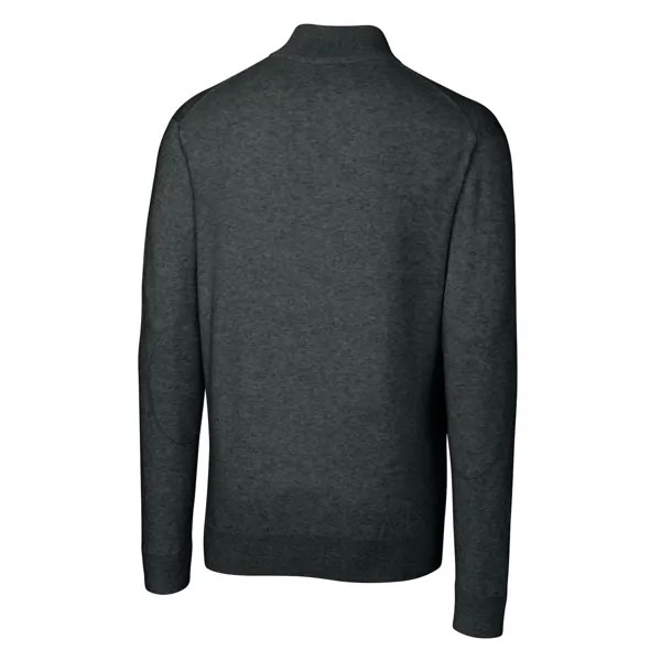 Мужской пуловер с молнией большого и высокого размера Lakemont Tri-Blend Cutter & Buck