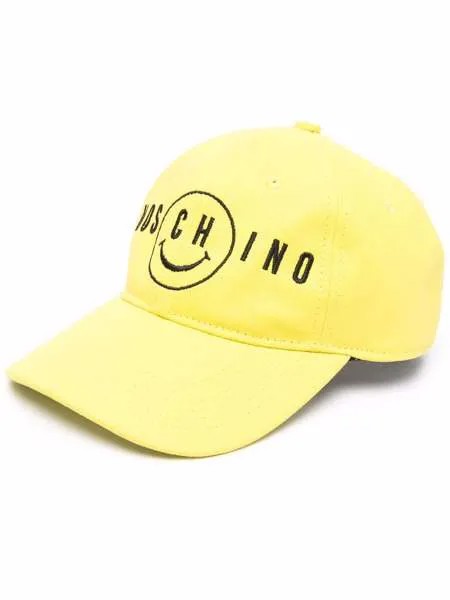 Moschino кепка с вышитым логотипом