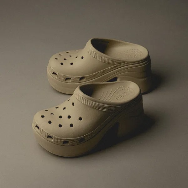 Сабо Siren Clog Crocs, цвет bone