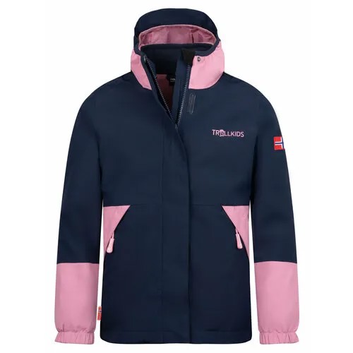 Куртка Trollkids Kjerak 3 in1, размер 110, синий, розовый