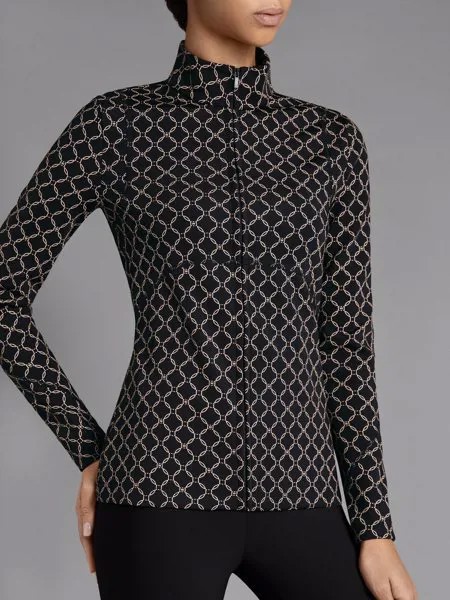 W-print cardigan