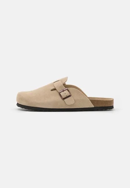 Тапочки Leather Unisex Pier One, бежевые