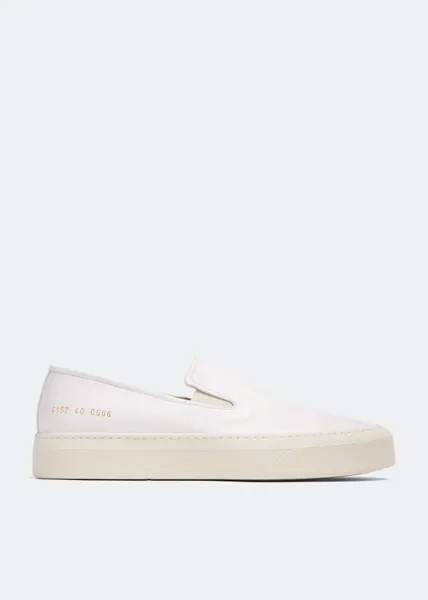 Кроссовки Common Projects Leather Slip-On, белый