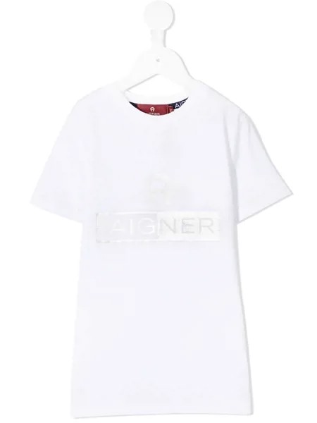 Aigner Kids футболка с логотипом