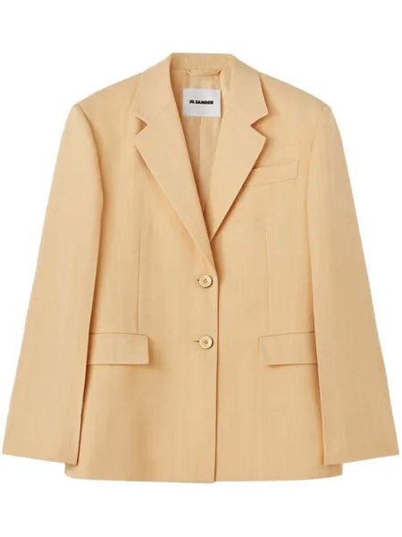Jil Sander однобортный пиджак, оранжевый