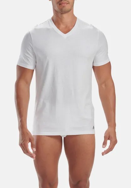 Майка/рубашка MULTIPACK 8ER PACK V-AUSSCHNITT LANGLEBIG adidas Performance, цвет white