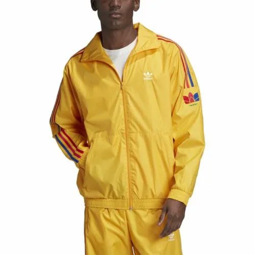 [GE0848] Мужская спортивная куртка Adidas Adicolor 3D Trefoil с 3 полосами