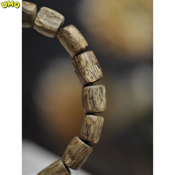 Вьетнам Nha Trang Bai Qinan Agarwood в форме бочонка бусины ручная цепочка с оригинальными материалами ручной работы для мужчин и женщин