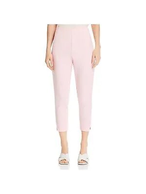 CUPCAKES AND CASHMERE Женские розовые укороченные брюки с высокой талией и разрезами 4