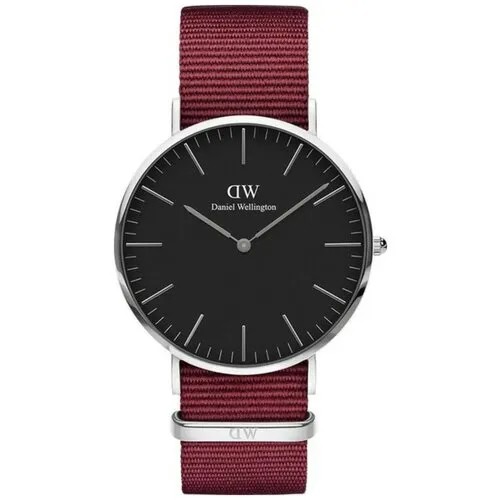 Наручные часы Daniel Wellington Classic, бордовый, серебряный