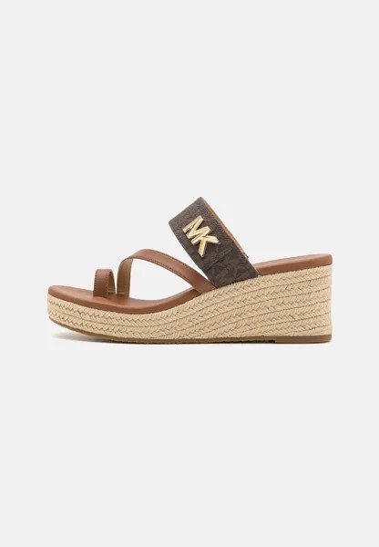 Сандалии JILLY MID WEDGE MICHAEL Michael Kors, цвет brown/multi-coloured