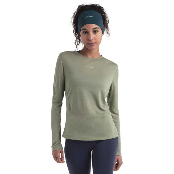 Спортивная футболка Icebreaker Merino 125 ZoneKnit Energy Wind, зеленый