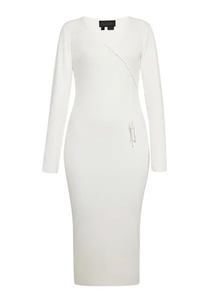 Платье NAEMI Knitted dress, цвет Wool white