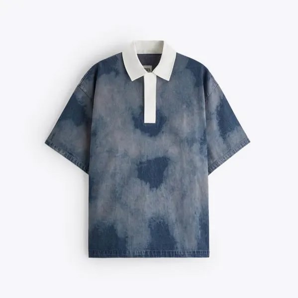 Поло Zara Tie-Dye, синий