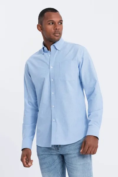Рубашка стандартной посадки и карманом Ombre, синий