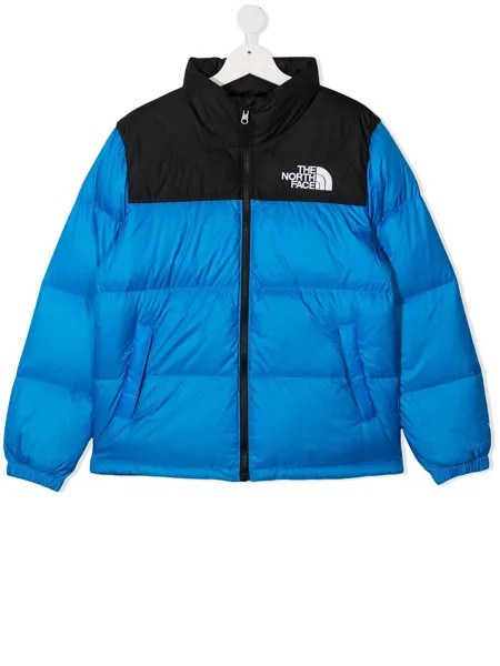 The North Face Kids пуховик в стиле колор-блок