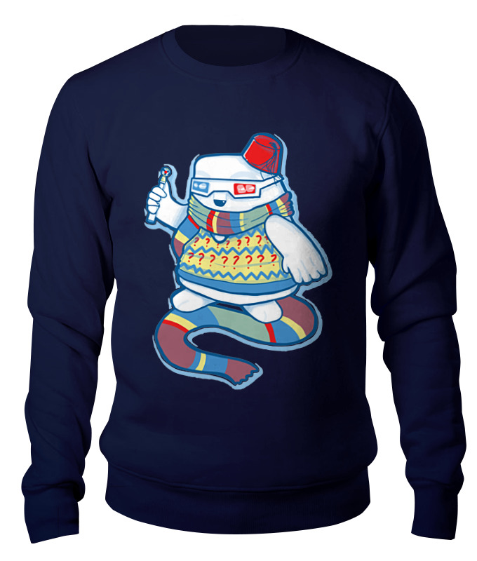 Свитшот унисекс Printio Doctor adipose синий 2XL