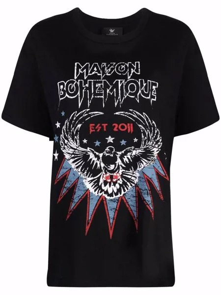 Maison Bohemique logo-print T-shirt