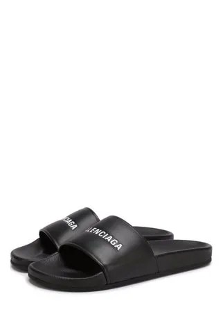 Кожаные шлепанцы Piscine Balenciaga