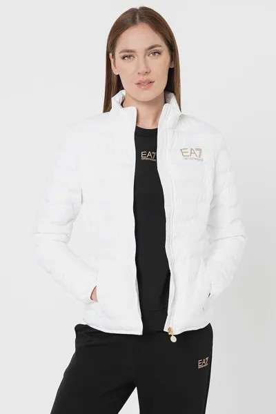Зимняя стеганая куртка Ea7, белый
