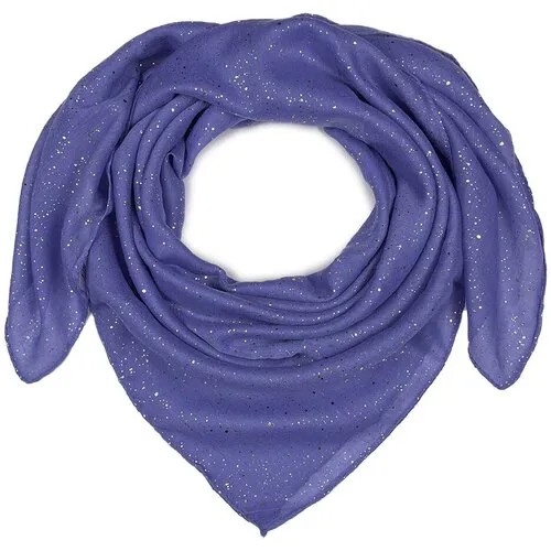 Платок Lili Scarf, хлопок, 90х90 см, синий, голубой