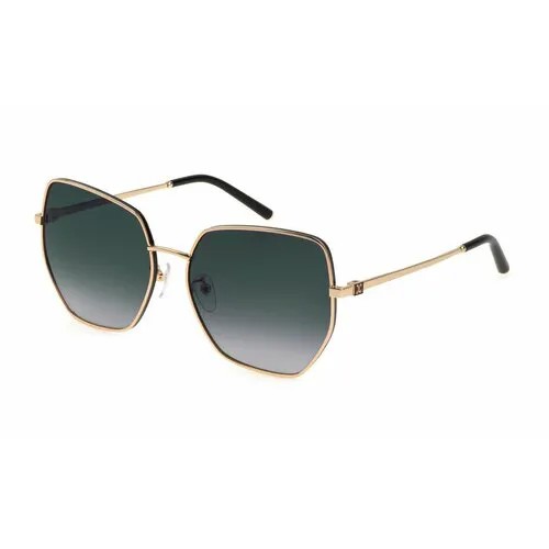 Солнцезащитные очки Escada C81-301, бабочка, оправа: металл, для женщин, золотой