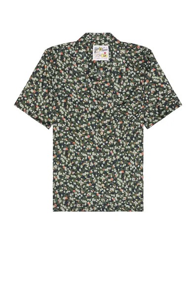 Рубашка Naked & Famous Denim Fruit Print Aloha, темно-синий