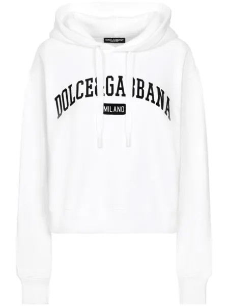 Dolce & Gabbana худи с логотипом, белый