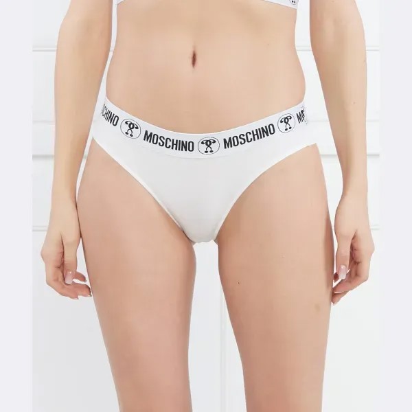 Бразильские трусики Moschino, белый
