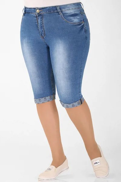 Бриджи женские AlmondShop 1У-54 К02.С1 синие 52 RU