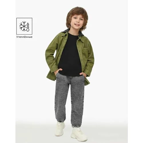 Джинсы  Gloria Jeans, размер 3-4г/104 (28), серый
