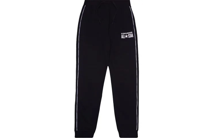 Мужские вязаные спортивные штаны Converse, цвет Black