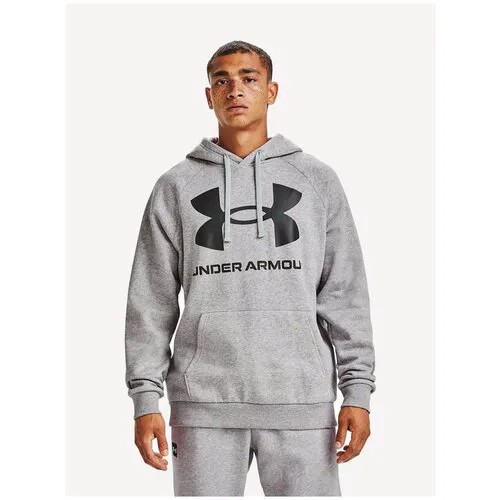 Худи Under Armour Rival Fleece Big Logo, размер XS, черный