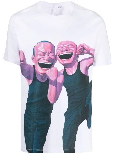 Comme Des Garçons Shirt футболка Yue Minjun с графичным принтом